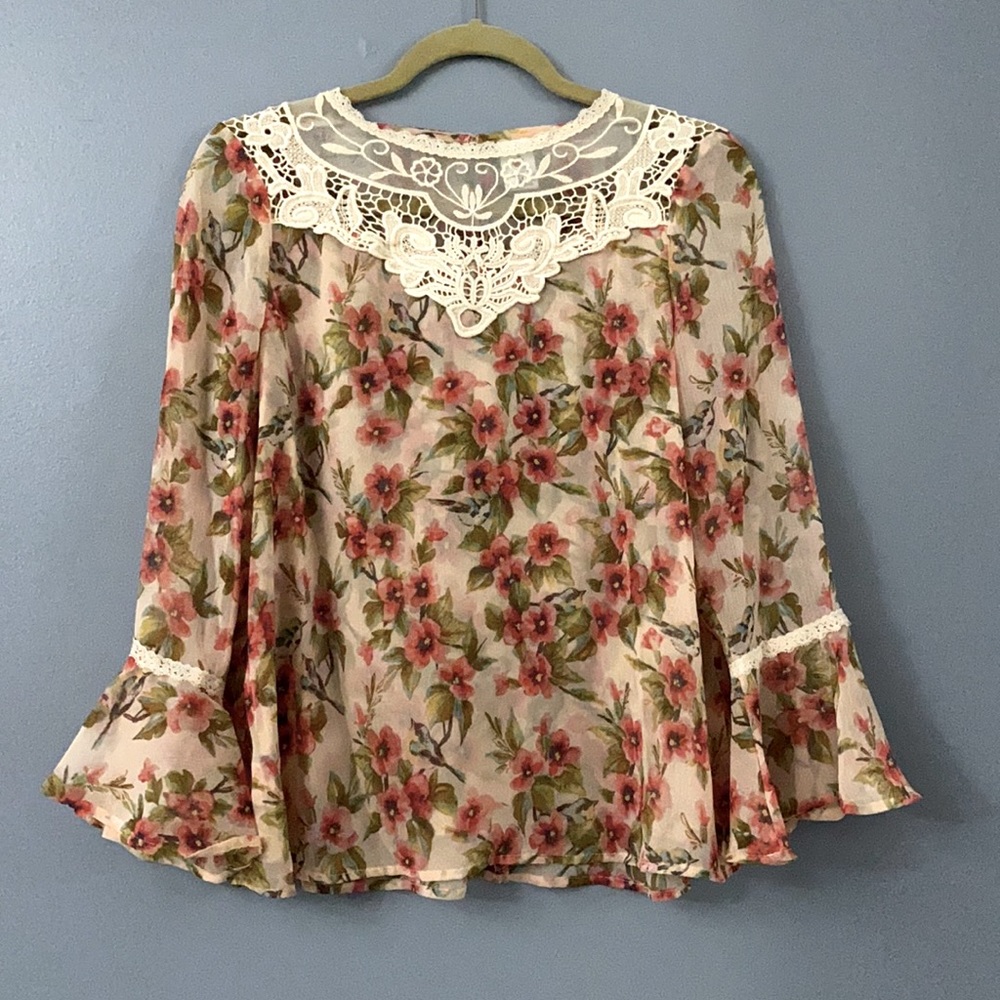 LC LAUREN CONRAD WOMENS BLOUSE